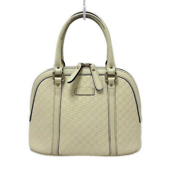 Auth GUCCI Micro Guccissima 449654 White Leather - Handbag - Picture 1 of 10